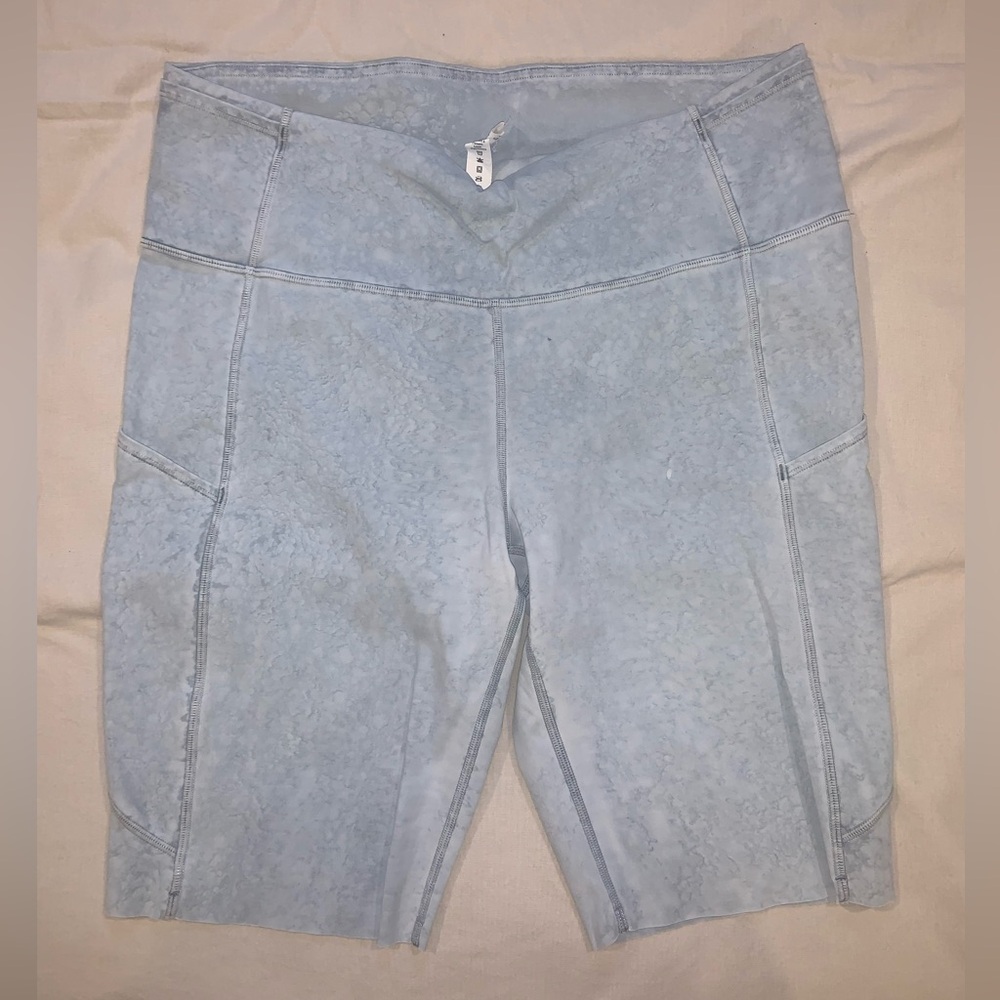 Lululemon Athletica Light Blue Bike Shorts